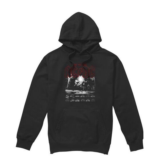 AC/DC | Sweaters | Acdc Mens Logo Stack Hoodie Black | Poshmark